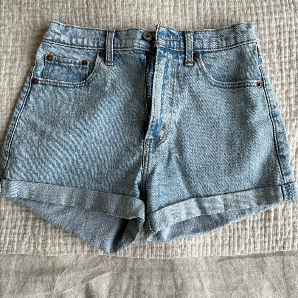 Abercrombie & Fitch Blue Jean Shorts High-Waisted Vintage